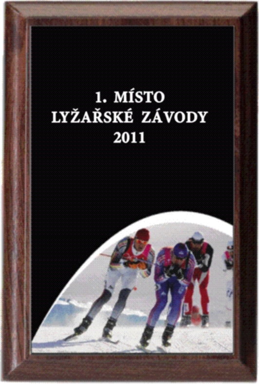 lyžování - diplom deskový PLP202