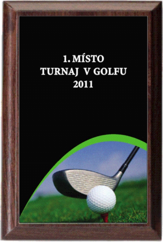 golf - diplom deskový PLP212