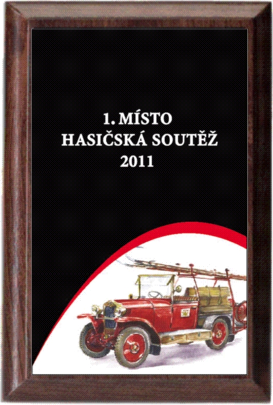 hasiči - diplom deskový PLP222