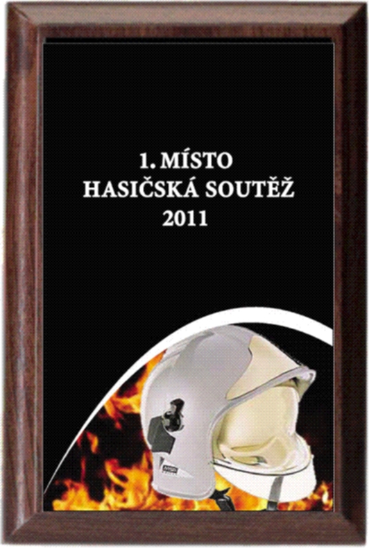 hasiči - diplom deskový PLP223
