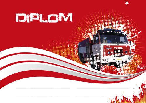 Hasiči - diplom papírový DP0025 A4