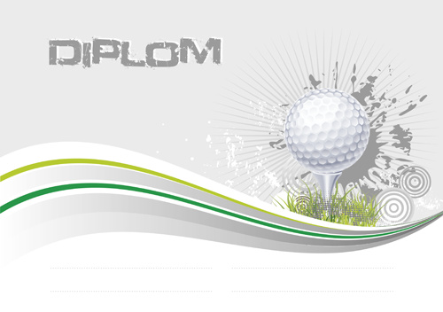 Golf - diplom papírový DPGOLF2 A4