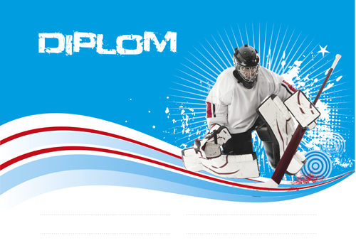 Diplom hokej A4 - DP28 brankař