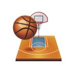 Basketbal - emblém ET004M - Kliknutím na obrázek zavřete