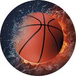 Basketbal - emblém ET073M - Kliknutím na obrázek zavřete