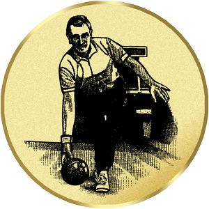 Kuželky/bowling - emblém LTK176V - Kliknutím na obrázek zavřete
