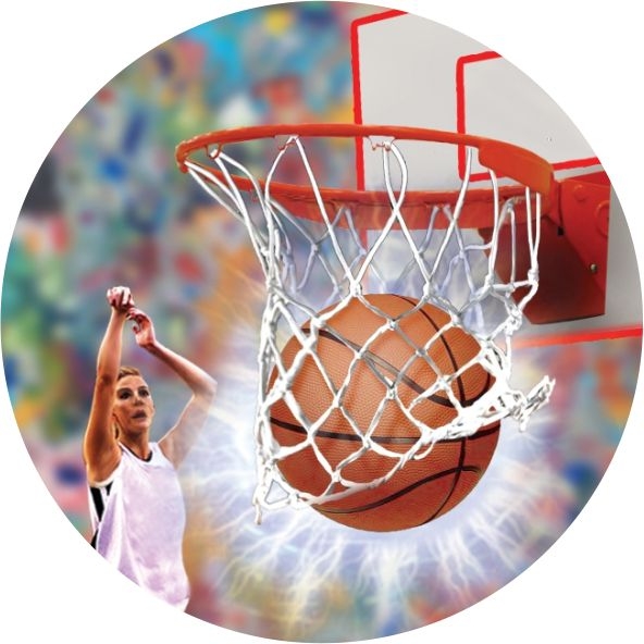 Basketbal - emblém GET0402M - Kliknutím na obrázek zavřete