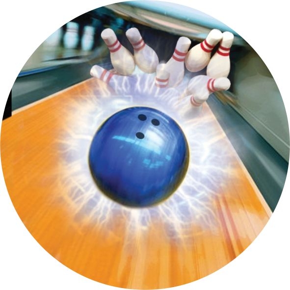 Kuželky/bowling - emblém GET3201V - Kliknutím na obrázek zavřete