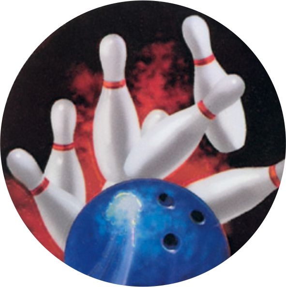 Kuželky/bowling - emblém GET3202M - Kliknutím na obrázek zavřete