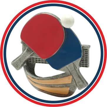 Stolní tenis - emblém GET5901V - Kliknutím na obrázek zavřete