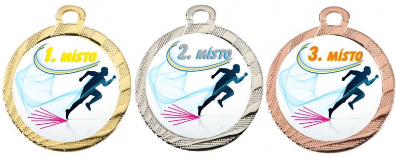 Atletika - medaile GMA115.02 stříbrná - Kliknutím na obrázek zavřete