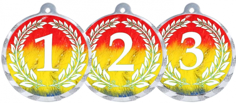 Číslovky - medaile GMA202.02 stříbrná - Kliknutím na obrázek zavřete
