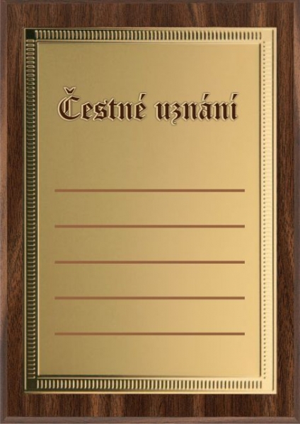 Diplom čestné uznání A4 - GD151