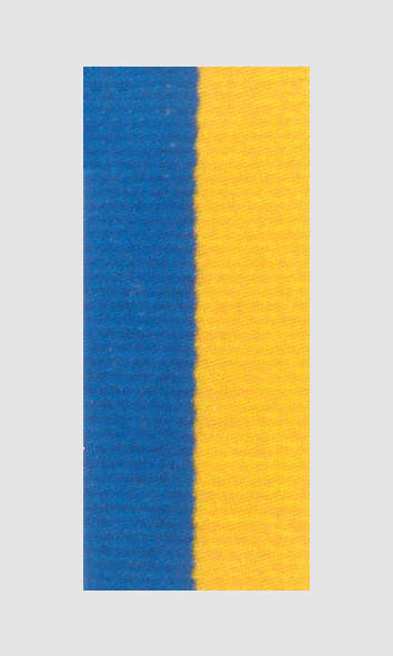 Stuha pro medaile ST3 modrá/žlutá - Kliknutím na obrázek zavřete