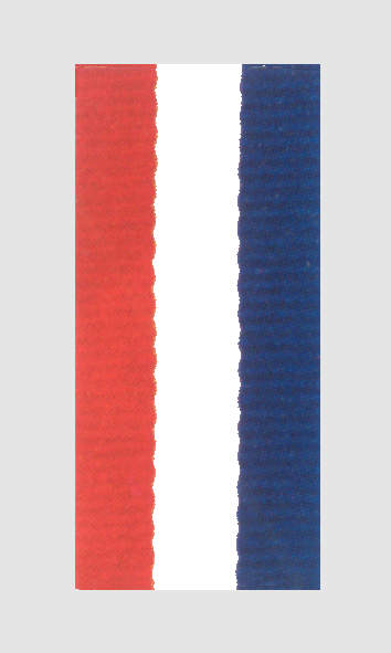 Stuha pro medaile ST5 červená/bílá/modrá - Kliknutím na obrázek zavřete