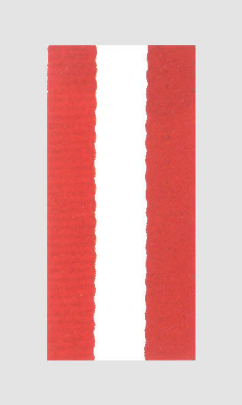 Stuha pro medaile ST6 červená/bílá/červená - Kliknutím na obrázek zavřete