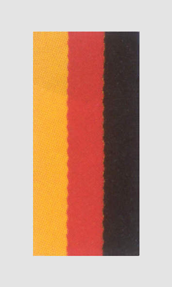 Stuha pro medaile ST8 černá/červená/zlatá (Německá) - Kliknutím na obrázek zavřete